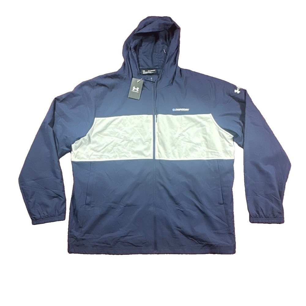 Under Armour Jacket Mens 3XL NCAA Championship Color block Navy Blue Jacket